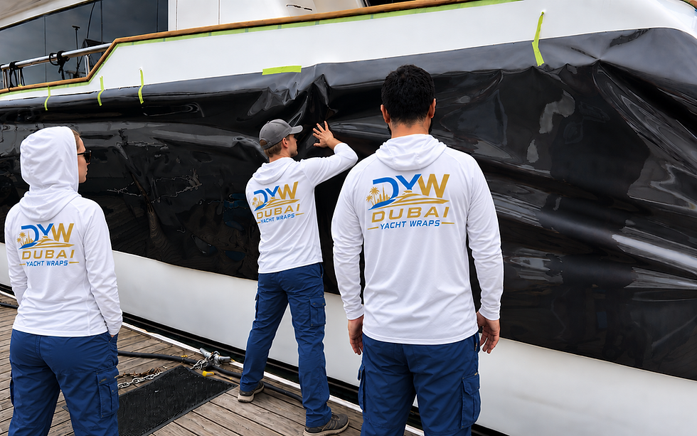 Dubai Yacht Wrap Crew at the Marina.png